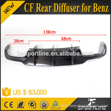JC Sportline Carbon Fiber Rear Diffuser for Mercedes 2012-2014 W204 C-Class Sedan C63 AMG